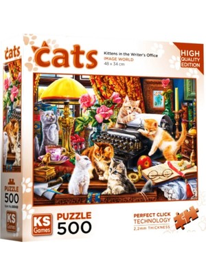 Senka Mey Ithalat® 20052 Kittens In The Writer’s Office 500 Parça Puzzle