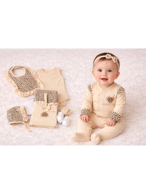 Senka Leopar Desenli 8'li Yeni Doğan Seti