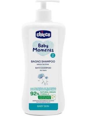 Chicco Baby Moments Göz Yakmayan Yenidoğan Saç ve Vücut Şampuanı 500 ml