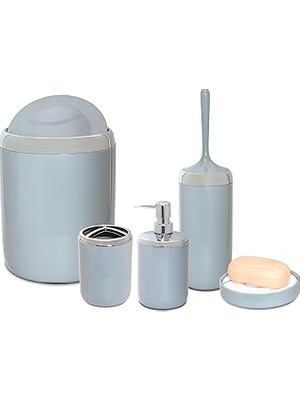 Starseven Li̇ma Xl Krom Dekorlu Banyo Seti̇/gri̇