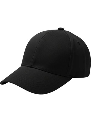 Maviş Tuhafiye Logosuz Siyah Modern Spor Şapka Erkek/Kadın