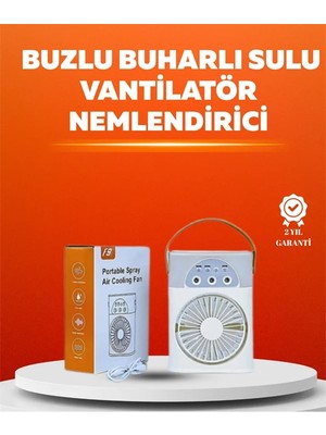 Pratico Market Mini USB Klima Fan | 3 Kademeli Spreyli Hava Soğutucu, Taşınabilir