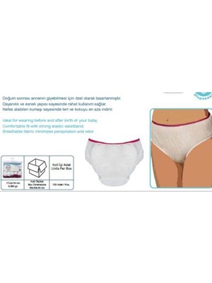 Sevi Bebe Lohusa Kilotu 5'li Yumuşak Dokulu Nefes Alabilir Konforlu Tasarım ile Gün Boyu Rahatlık