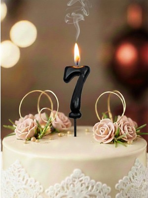 Parti Adresi Rakam Mum Siyah 7