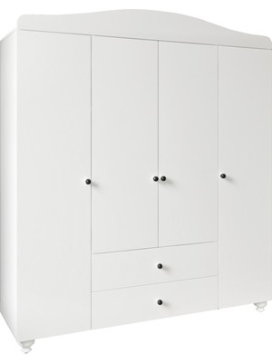 Venatto Almina Dört Kapaklı DOLAP(%100MDF)