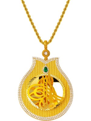 Bilezikci Lale Tuğra Hasır Altın Kolye