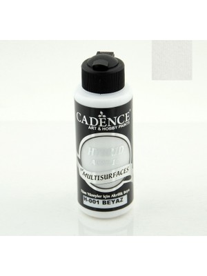 Cadence Multisurface Akrilik Boya H-001 Beyaz 120 Ml Tüm Yüzeyler İçin Su Bazlı Yüksek Kapatma