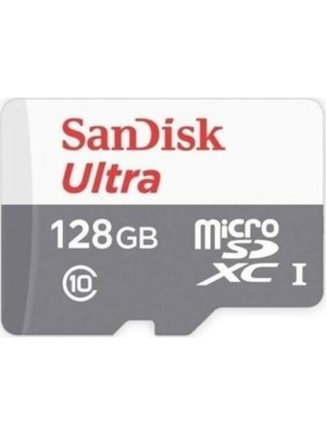 SanDisk Ultra microSDXC 128GB C10 UHS-1 Yüksek Okuma Hızı ile Uyumlu Sistemler İçin