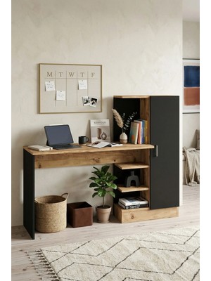 Robin Home  Arthur Kitaplıklı Çalışma Masası