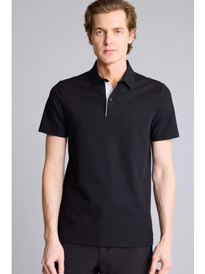 DeFacto Esnek Kırışmaz Slim Fit Polo Tişört F9896AX26SP