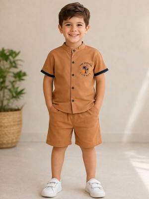 Gömlek Şort 2'li Erkek Takım