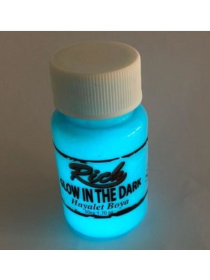 Rich Hayalet Boya Mavi 3010 Karanlıkta Parlayan 50 cc Işığı Emme Özelliği ile Sanatsal Malzeme