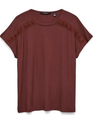 Vero Moda Kadın T-Shırt 10341341 Vmgına Ss O-Neck Top Jrs Ga
