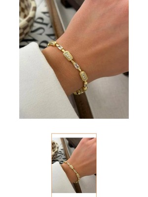 Gold Taş Detaylı Bileklik
