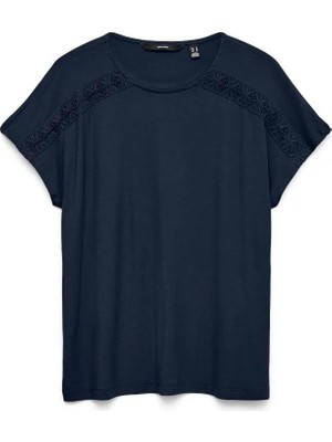 Vero Moda Kadın T-Shırt 10341341 Vmgına Ss O-Neck Top Jrs Ga