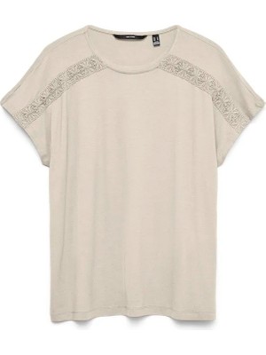 Vero Moda Kadın T-Shırt 10341341 Vmgına Ss O-Neck Top Jrs Ga