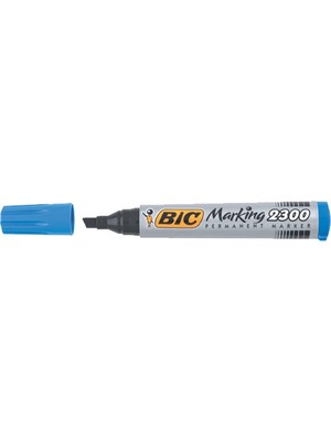 Bic Markör Kesik Uç Kalem Mavi 2300 820925 (1 Paket 12 Adet)