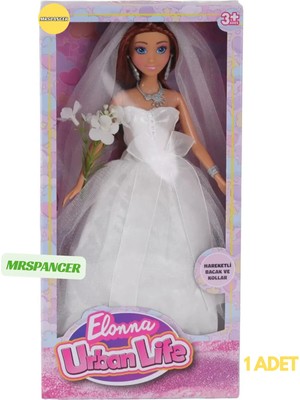 Mrspancer 107705E - Minik Prensesler Için Gelinlikli Oyuncak Bebek Hareketli 29CM