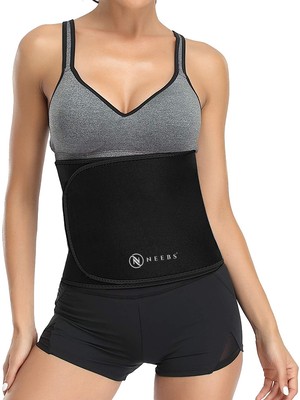 Neebs Termal Korse Ekstra Geniş Bel Korsesi Siyah Renkli Esnek Kumaş ile Gün Boyu Rahatlık