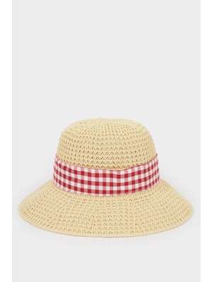 DeFacto Hasır Şapka Kız ÇOCUK D8423A826SM