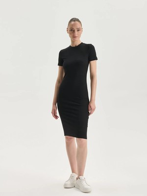 Lc Waikiki Yeni Sezon Bisiklet Yaka Bodycon Elbise