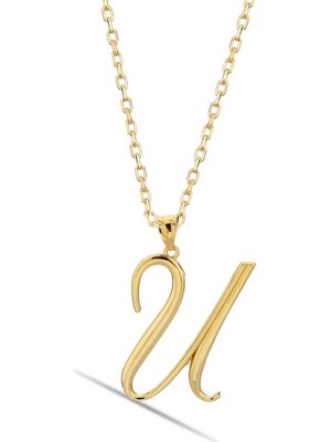 Bilezikci U Harfi 14 Ayar Altın Kolye