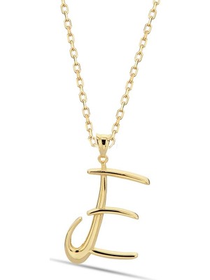 Bilezikci E Harfi 14 Ayar Altın Kolye