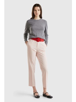 United Colors Of Benetton Antrasit Melanj Kadın / Kız Bn_bisiklet Yaka %100 Merino Kazak Model Kodu: 1002D1K01507