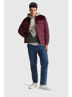 United Colors Of Benetton Ekru Erkek Erk_yün Karışımlı Baklava Desenli Ribana Detaylı Kolsuz Kazak Model Kodu: 1NGVK401J0R2