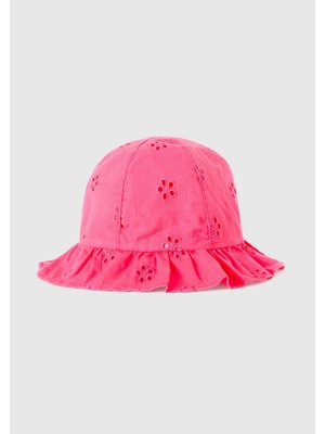 United Colors Of Benetton Pembe Kadın / Kız Kk_çiçek Işlemeli Ipli Şapka Model Kodu: 6G9NGA01434L