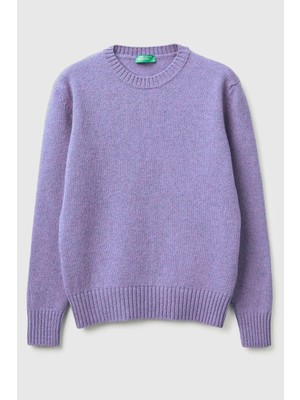 United Colors Of Benetton Lila Kadın / Kız Bn_bisiklet Yaka Shetland Kazak Model Kodu: 103ME1N237W6