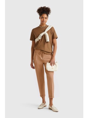 United Colors Of Benetton Taba Kadın / Kız Bn_ Beli Lastikli Pantolon Model Kodu: 4DI4DF00J34A