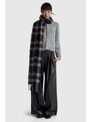 United Colors Of Benetton Siyah Kadın / Kız Kdn_beli Lastikli Büzgülü Geniş Paça Pantolon Model Kodu: 4M3CDF0A8100