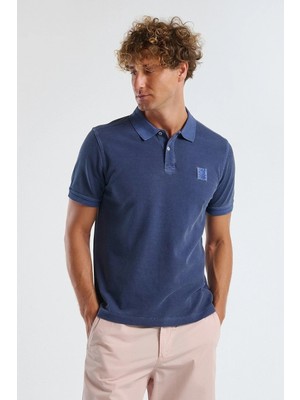 United Colors Of Benetton Indigo Erkek ERK_%100 Organik Koton Regular Fit Polo T-Shirt Model Kodu: 3089U302D94H