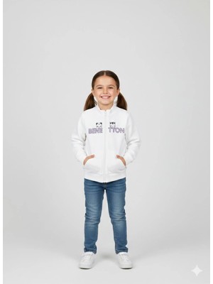 United Colors Of Benetton Beyaz Kadın / Kız Bnt-Bg Sweatshırt Model Kodu: 3J70G5037074
