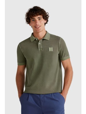 United Colors Of Benetton Haki Erkek ERK_%100 Organik Koton Regular Fit Polo T-Shirt Model Kodu: 3089U302D74K