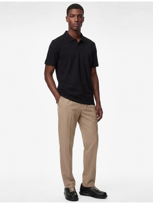 Koton Pamuklu Kısa Kollu Pike Kumaş Düğmeli Polo Yaka Slim Fit Tişört