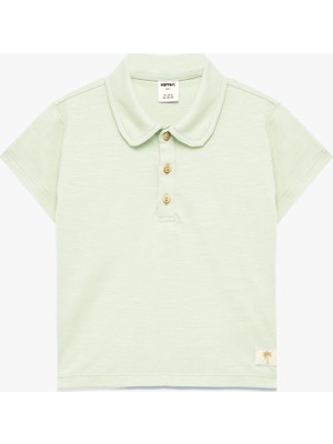 Koton Pamuklu Düğmeli Kısa Kollu Polo Yaka Tişört