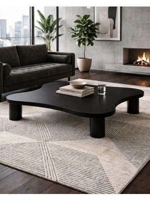 Velura Home & Living Kelebek Orta Sehpa - Siyah