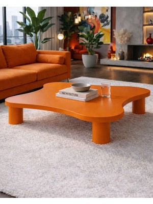 Velura Home & Living Kelebek Orta Sehpa - Turuncu