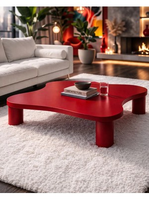 Velura Home & Living Kelebek Orta Sehpa - Kırmızı