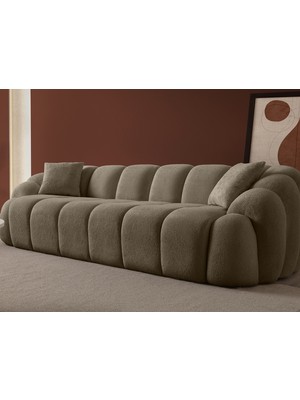 Eymense Bubble Dörtlü Koltuk Kahverengi