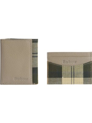 Barbour Cresswell Cüzdan & Kartlık Hediye Seti GY35 Concrete/ Ancient