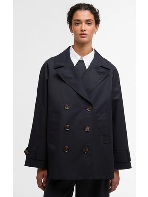 Barbour Maisy Showerproof Ceket NY91 Dark Navy / Dress Navy Tartan