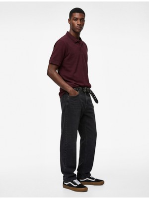 Koton Pamuklu Kısa Kollu Pike Kumaş Düğmeli Polo Yaka Slim Fit Tişört