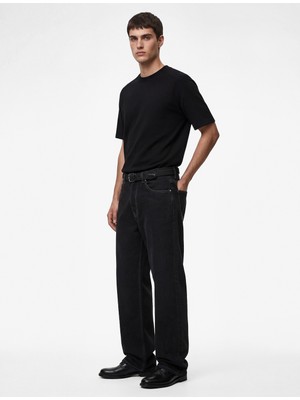 Koton Uzun Kollu Oversize Bisiklet Yaka Kısa Kollu Basic Tişört