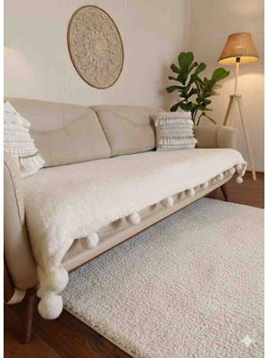 Ponponlu Koltuk Örtüsü