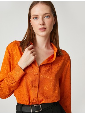 Koton Jakarlı Gömlek Uzun Kollu