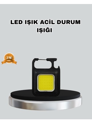DS LLC USB Şarjlı 800 Lümen LED Fener – Mini Boy, 3 Işık Modlu, Anahtarlık Tipi El Feneri