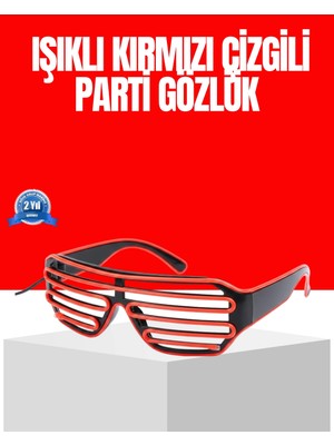 DS LLC Dikkat Çeken Tasarımlı LED Işıklı Eğlence Gözlüğü